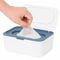 Wipes Dispenser, Wipe Holder for Baby & Adult, Seposeve Refillable Wipe Container, Keeps Wipes Fresh, One-Handed Operation. Non-Slip, Easy Open/Close Wipes Pouch Case, Blue