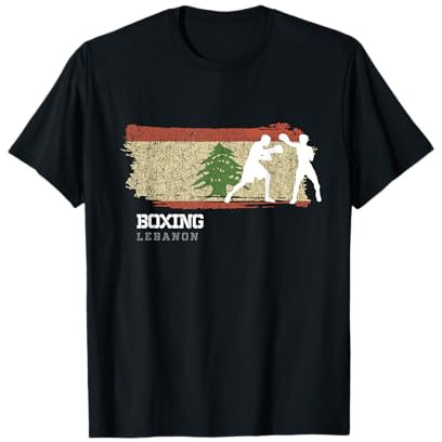 Boxen Libanon Combat Sports Fighter Boxen T-Shirt