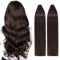 TESS Tape in Extensions Echthaar Dunkelbraun 40 Stück 100g Echthaar Tapes in Extensions Glatt Haar Braun Tape in Haarverlangerung Remy #2 60 cm