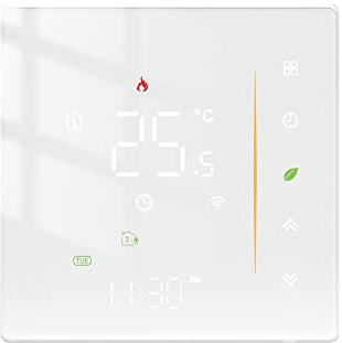 Irfora ZigBee Digitalanzeige Intelligenter Temperaturregler Multifunktionaler Wasser-/Elektro-Fußbodenheizung Wasser-/Gasboiler-Thermostat Kompatibel mit und Assistant