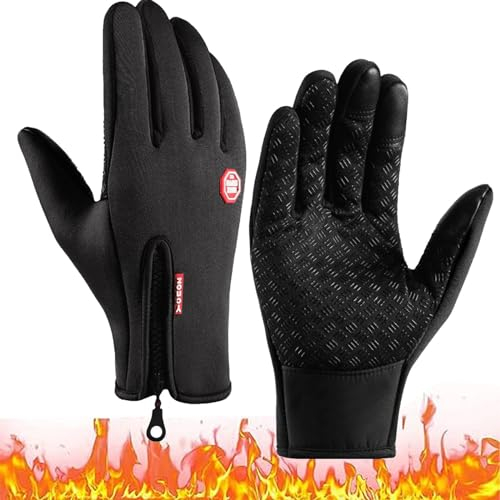 LSNTUU Freezer Thermo Handschuhe, Freezer Thermo-handschuhe, Freezer Pro Handschuhe,Wind & Wasserdichte Wärmehandschuhe Mit Wasserabweisender Beschichtung Und Touchscreen-Funktion (XL,C)