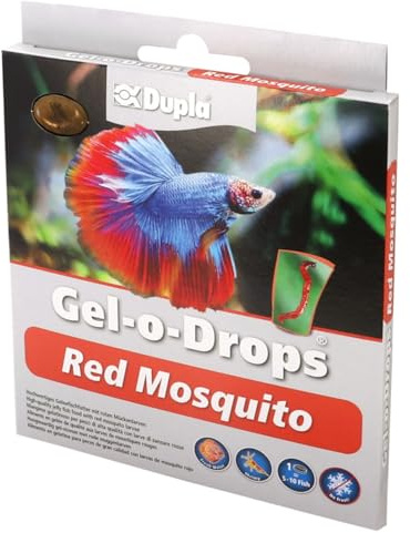 Dupla Gel-O-Drops Red Mosquito I 12 x 2 g I Geleefischfutter mit roten Mückenlarven I leicht dosierbares Zierfischfutter I nährstoffreiches Aquarienfutter I ungekühlt aufbewahrbar