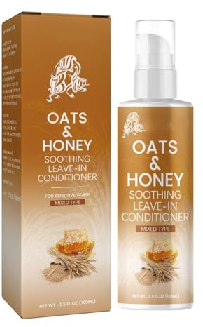 Leave-in-Conditioner, Honig-Leave-in-Conditioner, erfrischt und Macht natürliche Locken und Locken weich, spendet Feuchtigkeit und verleiht dem Haar Glanz