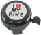Yeory Fahrradklingel für Kinder, Fahrradklingel „I Love My Bike, niedliche Fahrradklingel für Kinder, Fahrrad-Sound, Schwarz, Kinder-Fahrradklingel