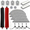 Pièces détachées pour Roborock S8 MaxV Ultra - Kit de 19 accessoires comprenant des brosses latérales, des brosses principales, un filtre, des sacs à poussière, des lingettes latérales et des lingette