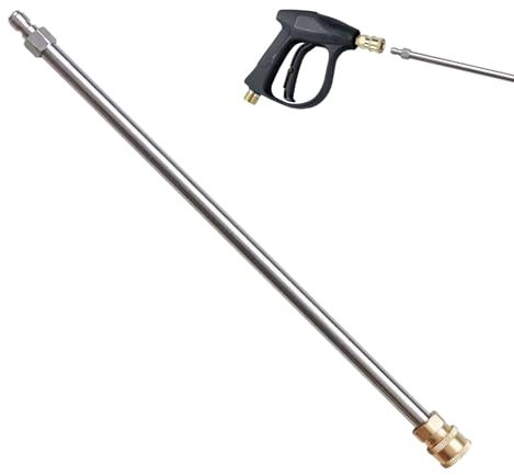 Tige d'extension pour nettoyeur haute pression, d'extension pour nettoyeur haute pression | Tige de lance de remplacement de 15 pouces - Accessoire pour nettoyeur de gouttière, 4000 PSI, rallonge de d