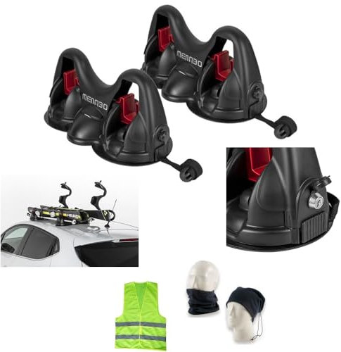 Compatible avec Citroen C8 P année 02 in Poi 14 Porte-Ski MAGNÉTIQUE avec Aimant pour Toit DE Voiture 2 Paires DE Skis+2 BÂTONS HOMOLOGUES Max 14KG