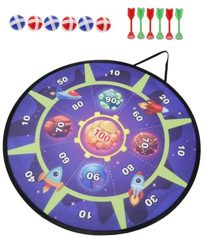 KOMBIUDA Kinder Klebespielbrett Satz Mit Klebebällen Tragbares Wurfspielzeug Lernspielzeug Zur Hand Auge Koordination Und Konzentrationsförderung Für Outdoor Und Reise