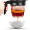 1000ml Séparateur de Graisse, Double Filtration, Distributeur à Bouton de Libération de Presse, Séparation Facile de la Graisse