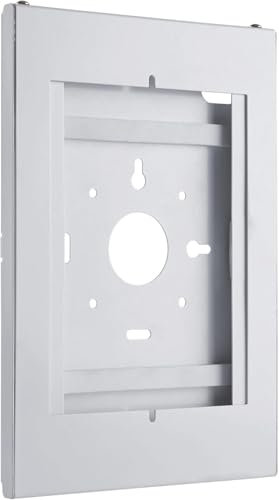 VOLTEVA Tablet Wandhalterung | Metall | weiß | zur dauerhaften Montage von Tablets | verdeckter Anschluss möglich | kompatibel mit Lenovo Tab M10 (3. Gen), iPad 5/6/7/8/9, iPad Air 3, iPad Pro 10.5