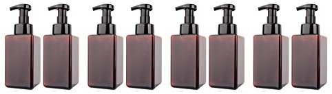 Sxmrmnx 8 Paket Schaum Seifen 15 Unzen Nachfüllbarer Schaum Flüssige Handseife Leerer Plastik Pumpen Flaschen Behälter - 450 Ml