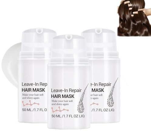 Leave-In Molecular Repair Hair Mask, Repair Haarmaske, Molecular Hair Mask, Dry Shampoo Haarmaske, Kollagen-Haarmaske, Haarkur Extrem Geschädigtes Haar (3PCS)