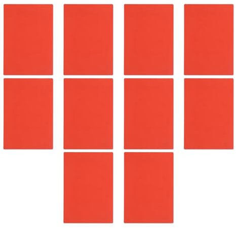 Eoslcusmvl 10X Stempel Bogen Blatt für Gravur Maschine mit A4 Größe 2,3 mm (Orange-Rot)