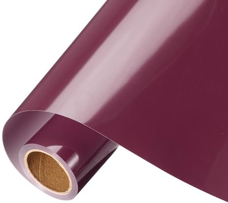 sourcing map Brown Heat Transfer Vinyl, 12 Inch x 8ft Iron-on Vinyl Roll for Decal Cutting, Signs, Scrapbooking, DIY Craft, Home Decoration