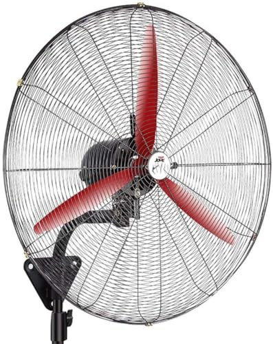 GUTIXI Wall fan Industrial With Three Gears Adjustable, 150°Rotational Oscillation, 3 Fan Blades Rotate Safely And At High Speed, For Indoor And Outdoor Commercial, 650 mm