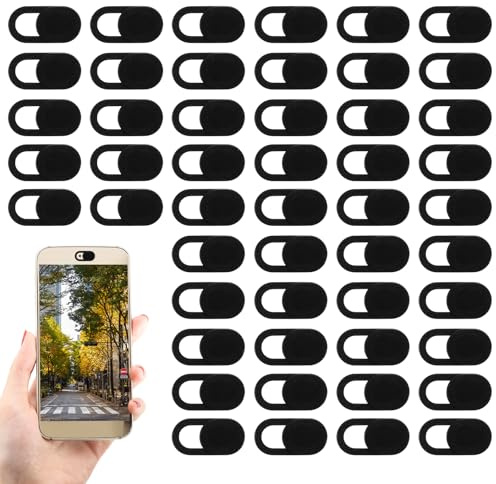 50 coperture per webcam da 0,023 pollici, ultra sottili, universali, per laptop, computer, telefono, proteggono la tua privacy e sicurezza