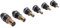 NOENNULL 6 PCS Rivet Nut Nut Tool Set M3 M4 M5 M5 M6 M8 M10 Carbon Steel Hand Rivet Nut Gun Head For Space Meubles Industrial