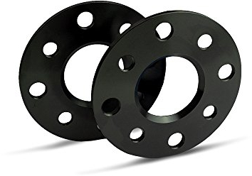 SCC Spurverbreiterung 10202W - schwarz eloxiert - LK: 100/4+108/4 NLB: 57,1 - 5mm - 2 Stück