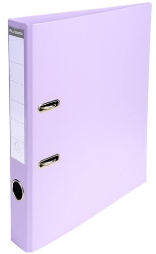 Exacompta - Réf. 53507E - Carton de 10 classeurs à levier A4 Prem'Touch - Dos de 50 mm - Mécanique 55 mm - Dimensions extérieures : 32 x 29 x 5 cm - Format à classer A4 - Lilas