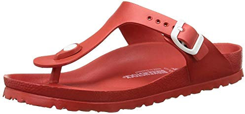 BIRKENSTOCK Unisex-Erwachsene Gizeh Zehentrenner, Rot (Red), 41