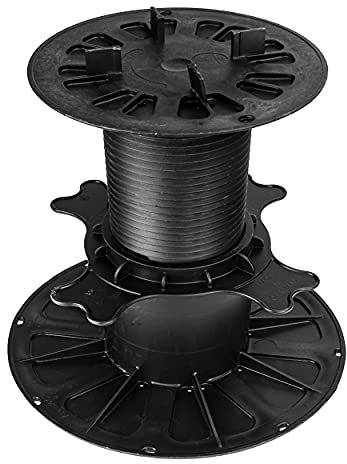 Supporto d‘ appoggio Premio Piastra di appoggio per Piastra per Pavimento Esterno per terrazza per Piastre Piastrelle per Patio in Cemento in Ceramica Altezza Regolabile 1 Pezzo 120-170 mm