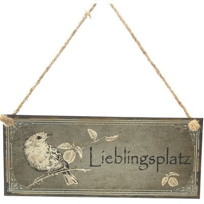 Blechschild Dekoschild Lieblingsplatz Vintage