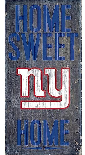 Fan Creations New York Giants Schild Home Sweet Home, 15,2 x 30,5 cm
