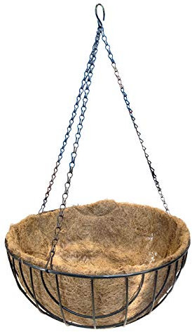 La bolata Macetero Colgante de Coco y Metal 36 cm diámetro