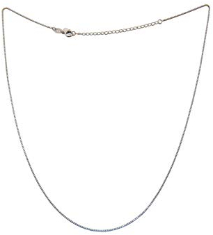 Nature Rebel Damen Halskette 925 Silber ohne Anhänger Länge verstellbar Venezianer Box Kette