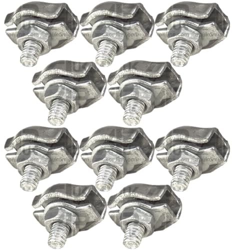 10x Metal Electric Fence Poly Wire Rope Cord Joiner connector Connection 3mm