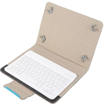 MAGT Coque Clavier pour Tablette, 10 Zoll Housse de Protection PU Clavier Bluetooth Étuis Clavier Bluetooth Sans Fil pour iPad 2 3 4 5 6 2017 2018 Air