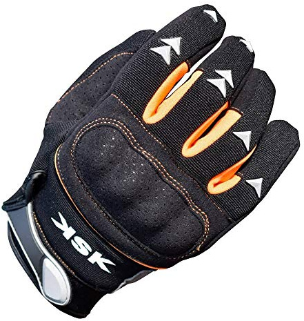 KSK Cross Mid-Season Gloves for Motorcycle, Scooter Orange, Size XL (21-22 cm)
