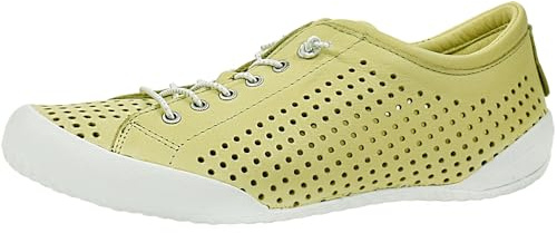 Andrea Conti Damen Schnürschuh Leder Halbschuh bequem geschwungene Sohle 0345767, Größe:42 EU, Farbe:Grün