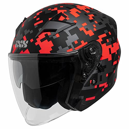 IXS 99 2.0 Jethelm, schwarz matt/rot, L (59/60)