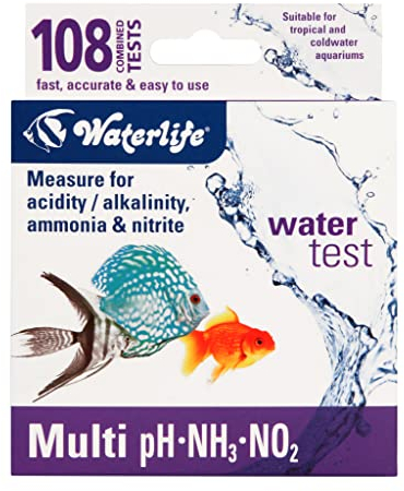 Waterlife Aquarium Multi Test Kit - Test your Fish Tank Water for Nitrate, Ammonia and pH Level