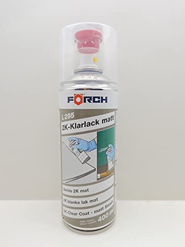Förch 2K KLARLACK MATT LACK SPRAYDOSE DOSE KRAFTSTOFF BESTÄNDIG 400ML (1)