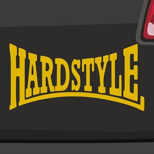 Hardstyle Aufkleber -6 Größen- Musik Fun Party DJ Festival Techno Sticker Bass