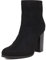 QUEEN HELENA Tronchetti Stivaletti con Tacco Basso Zip Laterale Casual Donna X27-173 (Nero, Numeric_37)