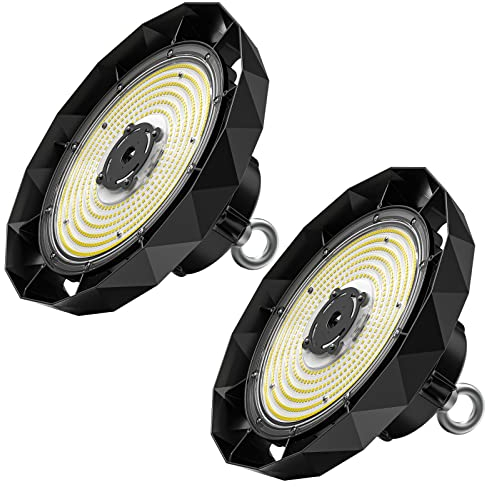 Anten LED Hallenstrahler 150W Industrielampe 25500LM | LED Strahler UFO Highbay 6000K, Werkstattlampe 120°Abstrahlwinkel, IP65 Hallenbeleuchtung Gewerbliche Lager Werkstatt Garage -2pcs