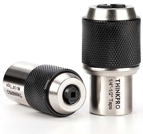 Thinkpro 2pcs Tap Socket Set,Extraction Tool With Adjustable Jaws,Suitable for Taps,Reamers,Screw Extractors