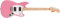 Squier by Fender Sonic Mustang® HH E-Gitarre, Griffbrett aus Ahorn, weißes Schlagbrett, blitzrosa, Inklusive kostenloser virtueller Kurse auf Fender Play