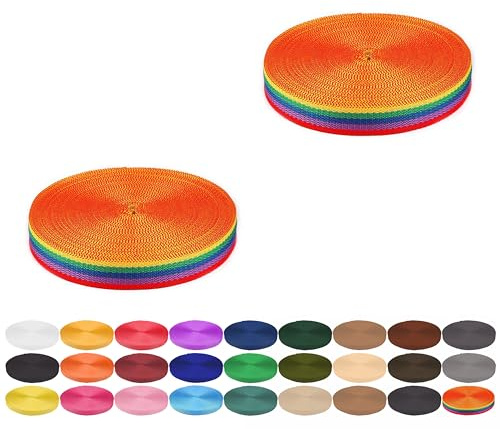 Gurtband 10 Meter aus Polypropylen PP- Gurtband Taschengurtband Breiten 40 mm Bunt Gestreift