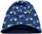 Wollhuhn Öko Warme Winter Jungen/Mädchen/Kinder Winter Long Beanie Mütze Mit Fleecefutter Versch. Motive (aus Öko-Stoffen, Bio) 20220666 (Trecker Dunkelblau, L)