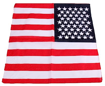 Amerikanische Flagge Bandanas Amerikanische Flagge Stirnband Rot Weiß und Blau Bandana USA Flagge Stirnband Halstuch USA Bandana Flagge Bandana Unisex Cowboy Bandanas Patriotische Accessoires USA