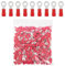 ETOPARS 100 Pezzi Rosso M5 Terminale Connettori ad Anello 5,3mm Rame Connettori Elettrici Occhiello Anello 16-22 AWG Capicorda Elettrici in Filo Crimpare Connettori Isolato Cavi