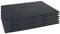 Acan Tradineur - Pack de 6 Platos de Pizarra Cuadrado, Bandeja para hosteleria, servicio y degustación, Canto rústico, Tabla de Piedra Natural para Servir Aperitivos - 25 x 15 cm