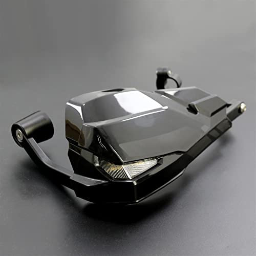 Offroad-Zubehör LED-Motorradgriff-Windschutzscheiben-Handschützer Für F800GS/R1200GS LC/ADV Inklusive Signalleuchten Und Tagfahrlicht (Color : Black)
