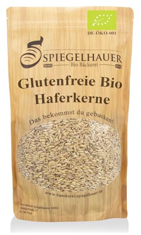 Bäckerei Spiegelhauer Bio Haferkörner glutenfrei 1 kg I Ganze Haferkerne zum Mahlen Flocken & Keimen I Vegan Ohne Zusatzstoffe