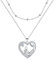 Micory Mutter und Tochter Halskette Damen 925 Silber Herz Anhänger Kette Valentinstag Muttertag Geburtstag Geschenk für Mama Ehefrau Freundin