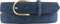 BELTINGER Damen-Gürtel aus Veloursleder 3,0 cm | Velour-Ledergürtel für Damen 30mm | Wildleder-Gürtel mit runder, goldener Gürtelschließe | Marine 110cm